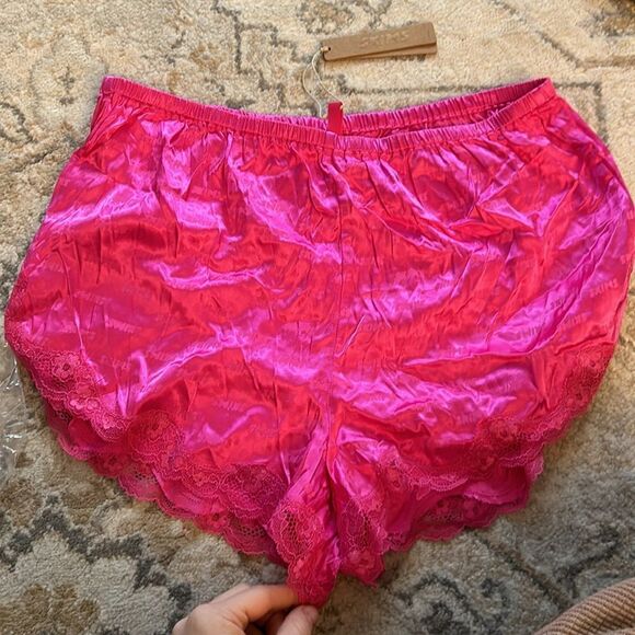 NWT skims woven jawquared short hot pink S - Picture 6 of 7